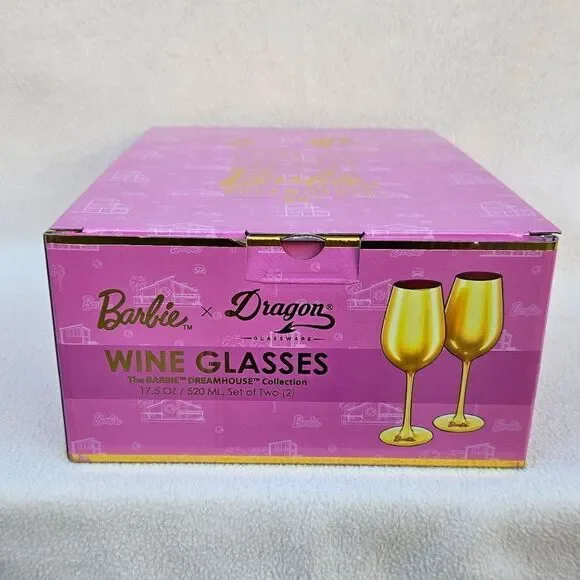 Barbie x Dragon Dreamhouse Wine Glasses - Set of 2